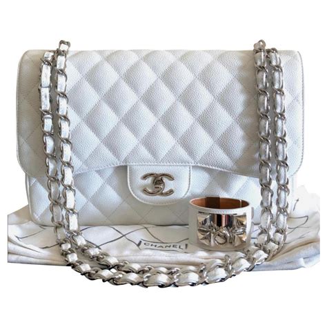 chanel white jumbo bag|jumbo chanel bag price.